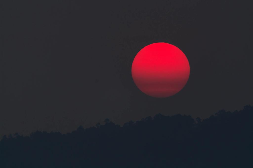Red sun